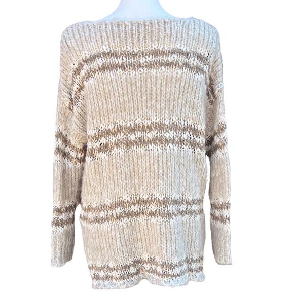 Free People Women’s Oversized Loose Knit Sweater Size S - Picture 2 of 4